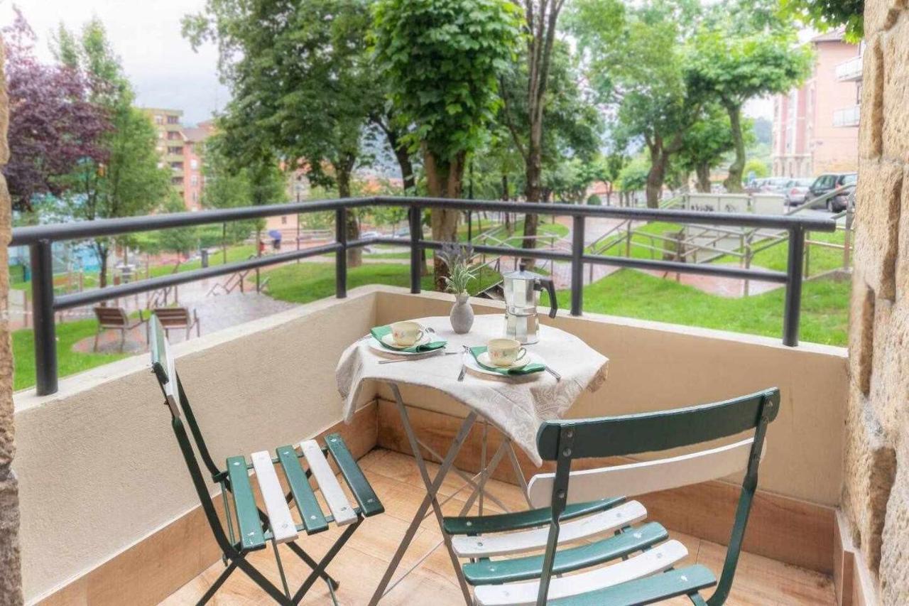 Apartamento Kuia En Gran Bilbao Con Terraza Y Vistas A Un Parque باساوري المظهر الخارجي الصورة